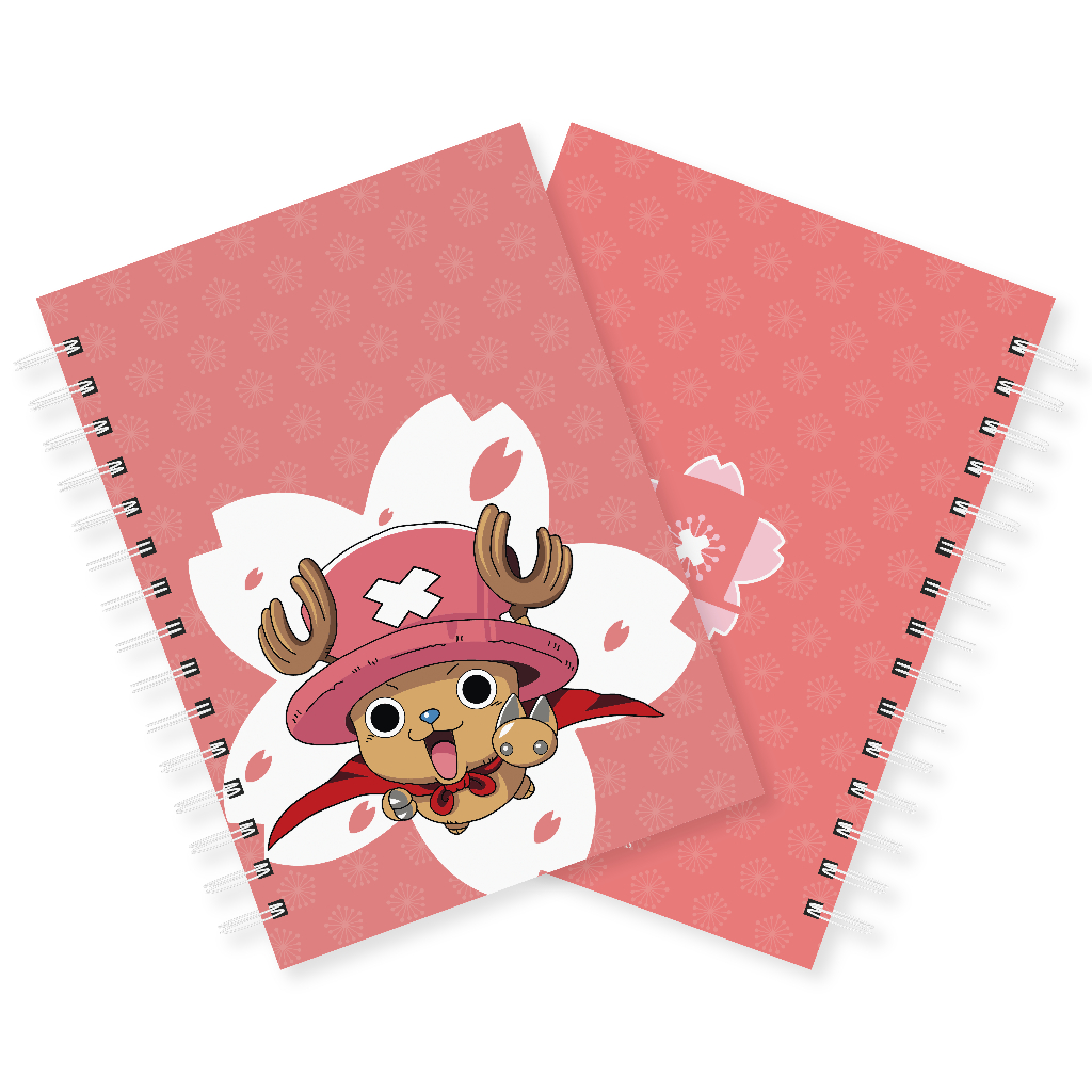 Caderno Chopper A5 Anime One Piece Capa Dura Wire-o Miolo Pautado 95 folhas 75g