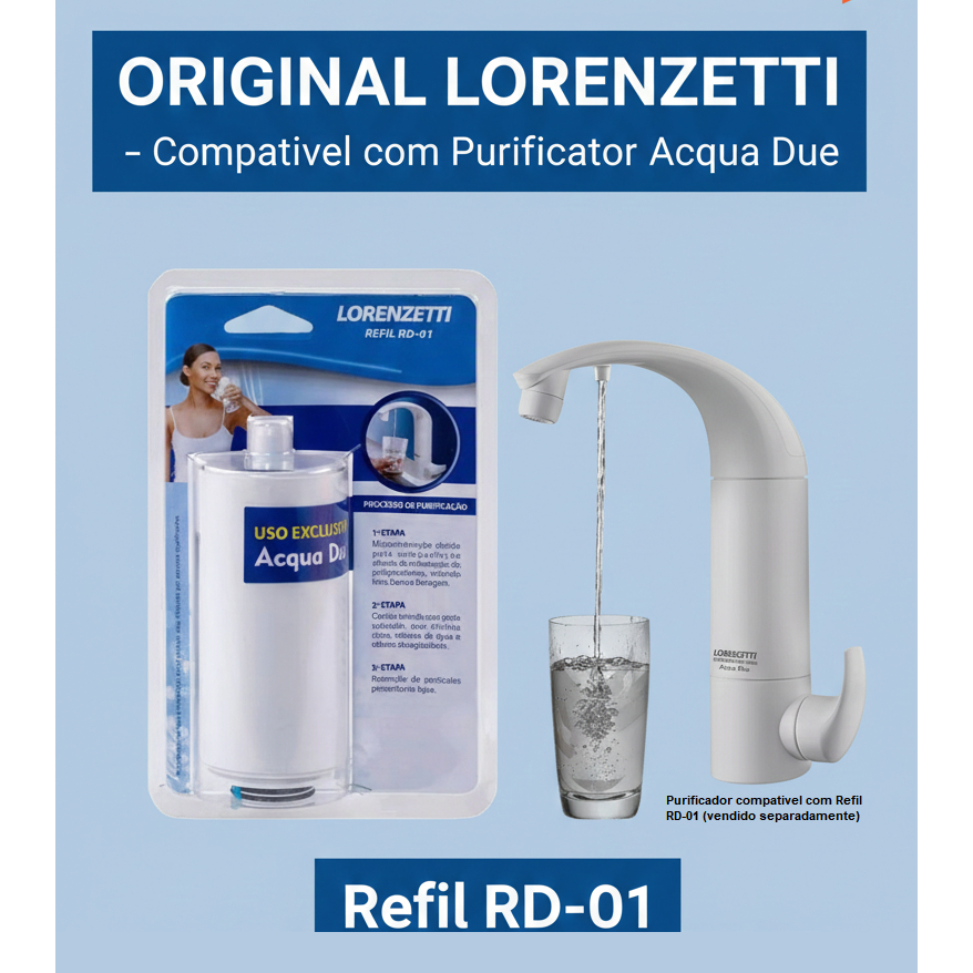 Refil Vela Original Lorenzetti Acqua Due RD-01 | Alta Filtragem | Troca Fácil em Oferta na Shopee