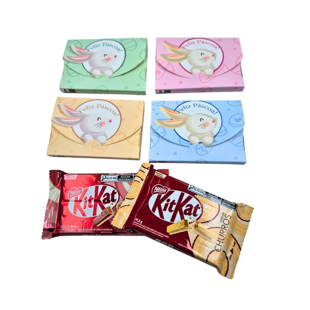 Caixa Porta Kit Kat – Especial Páscoa 🐰 10 a 40 unidades em Oferta na Shopee
