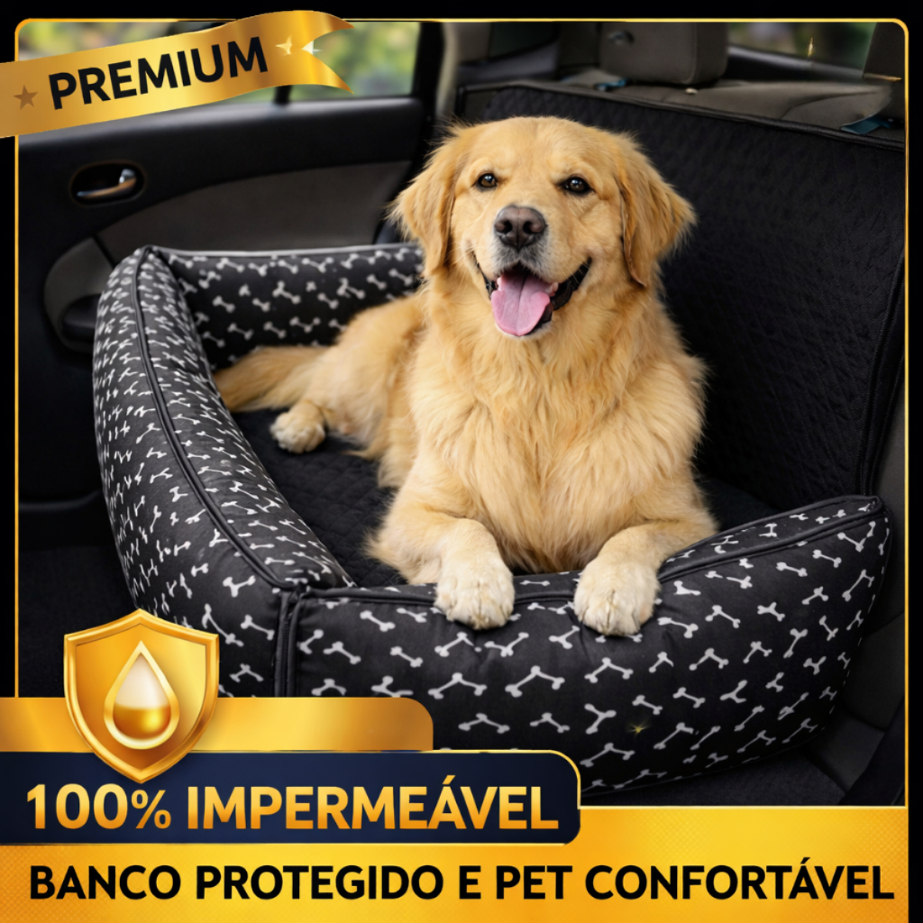 Assento Protetor Pet Impermeável Grande Banco Traseiro de Carro Modelo Caminha Fácil Lavagem Capa Protetora 2 em 1