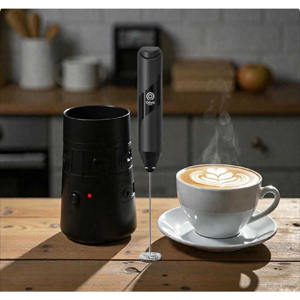 Mixer Elétrico Portátil para Bebidas – Misturador de Café, Leite e Chocolate