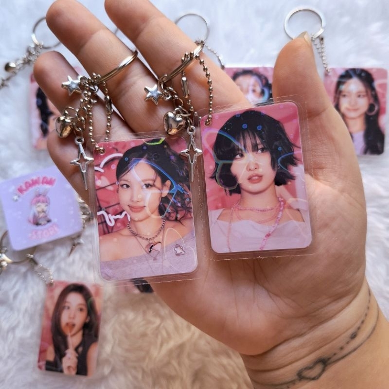 Chaveiro Plastificado Mini Photocard Holográfico TWICE KPOP