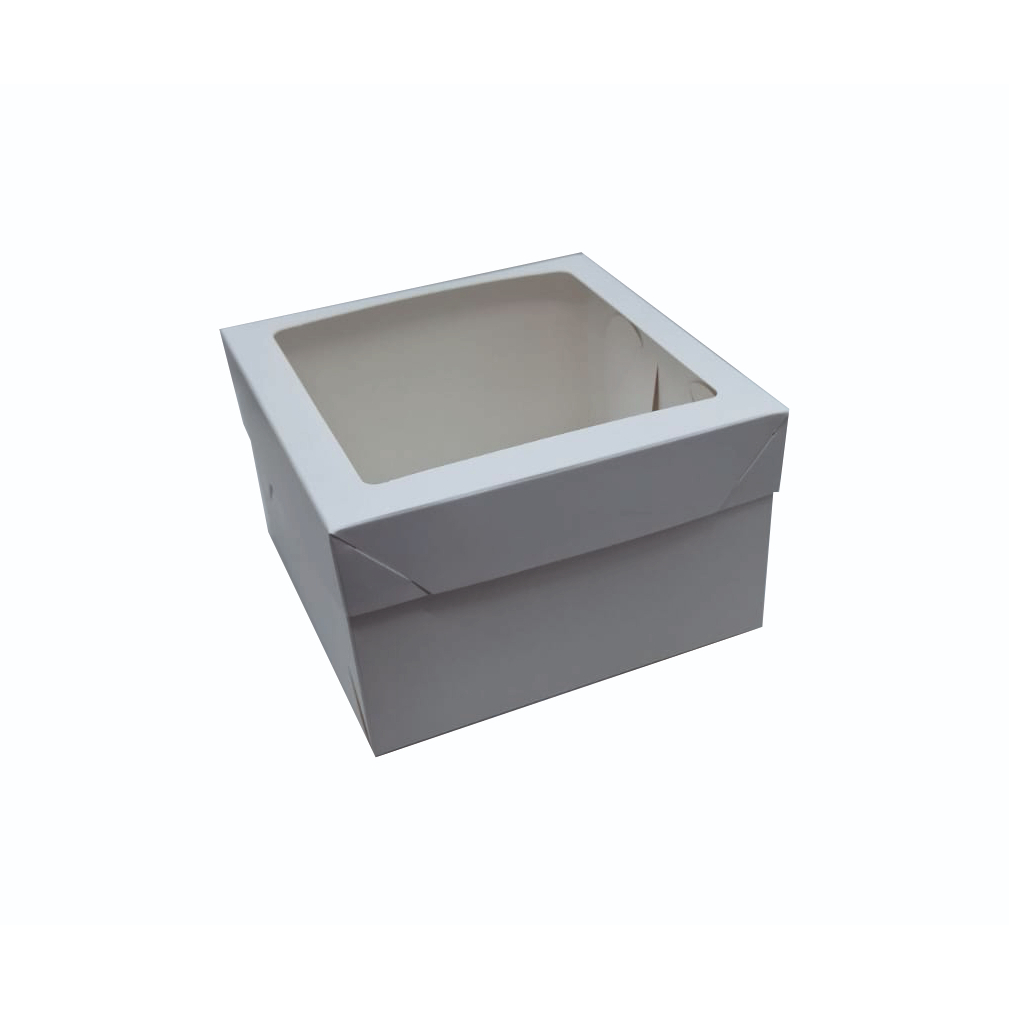 Caixa com Visor 15x15x9  - Branca/Kraft - 10/20/30/40/50 unidades em Oferta na Shopee