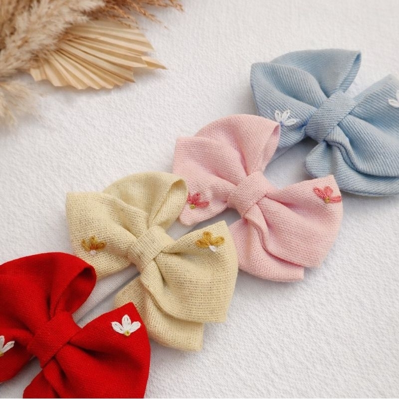 laço para cabelo crianças e bebês confeccionado em linho em Oferta na Shopee