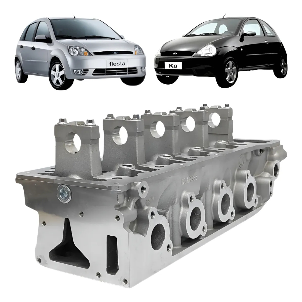 Cabeçote Ford Fiesta Ka Zetec Rocam 1.0 8v Gasolina e Flex 1997 a 2014