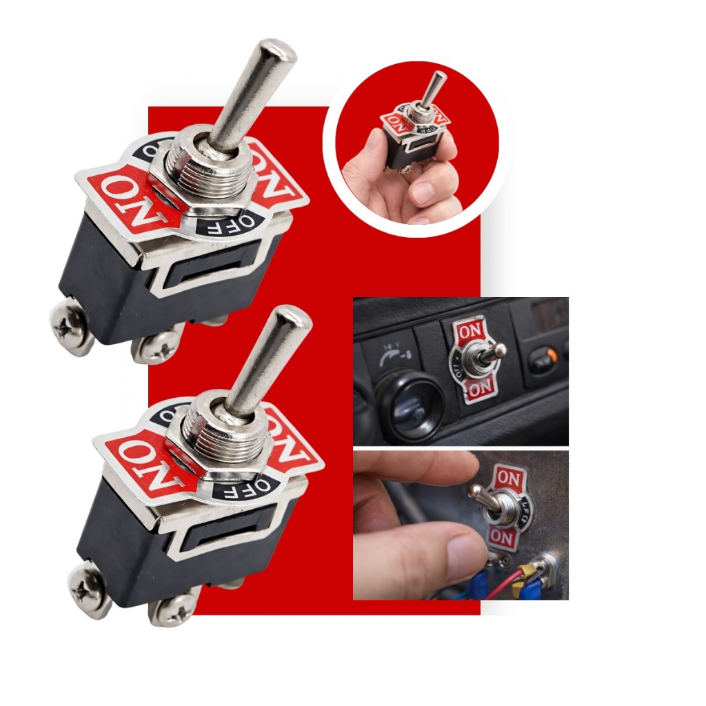 Kit 2 Par Botao Chave Tic Tac Liga Desliga 3 Estagios On Off