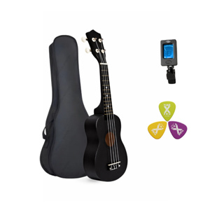 Kit Ukulele Soprano Acústico Para Iniciante Fácil Colorido com Bag Afinador e Palhetas em Oferta na Shopee