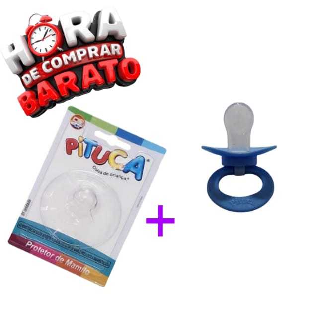 Protetor De Silicone para Mamilos Bico Seio Peito da Mamãe + chupeta Orto
