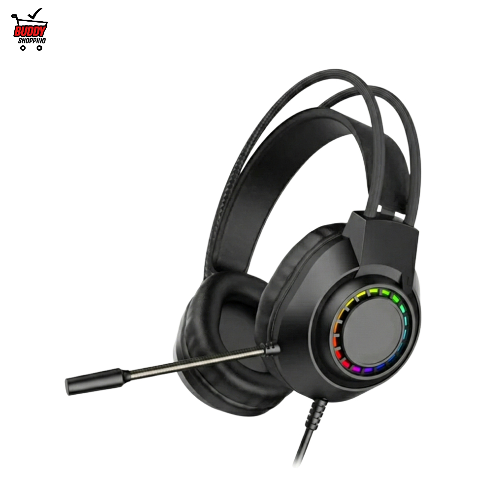 Headset Gamer RGB Delta F5232 Driver 50mm Som 3D Microfone PC PS4 PS5 Xbox Notebook Fone de Ouvido Top