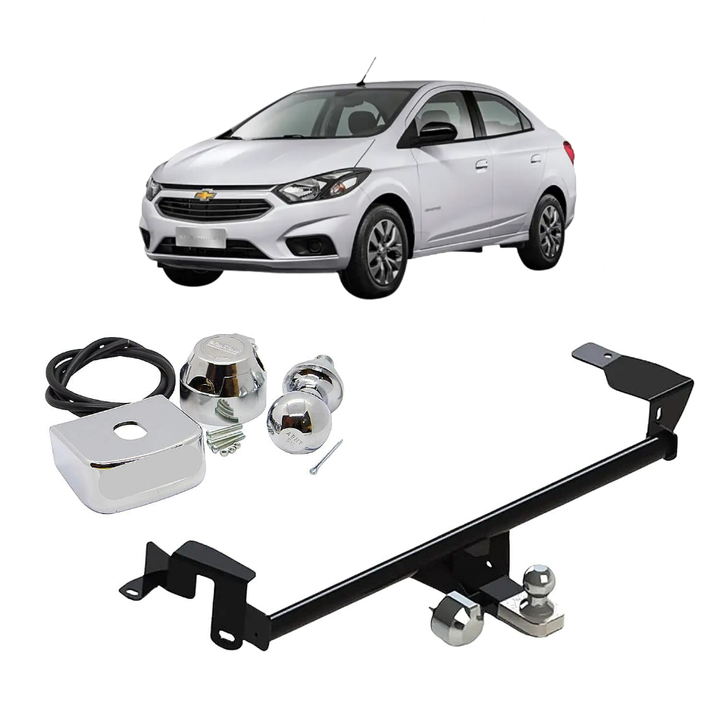 Engate Reboque Fixo GM Onix LT/LTZ/RS (EXCETO ACTIV/JOY) 2020 à 2024 Rabicho Novo Completo