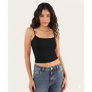Regata De Alcinha Cropped Tube Feminino Básico Suplex P078 em Oferta na Shopee