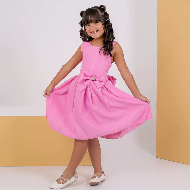 Vestido Menina Juvenil Infantil Rodado Estiloso Casamento Evangélica Linda Tendência Mini Diva Luxo em Oferta na Shopee