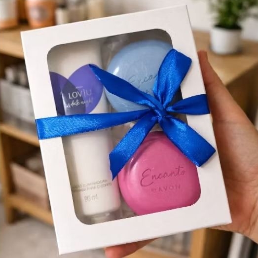 Kit Presente Love U Date Night + Sabonetes Encanto Avon – Original