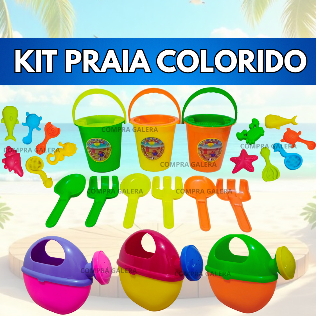 Baldinho Praia Infantil Areia Brinquedo Praia Piscina
