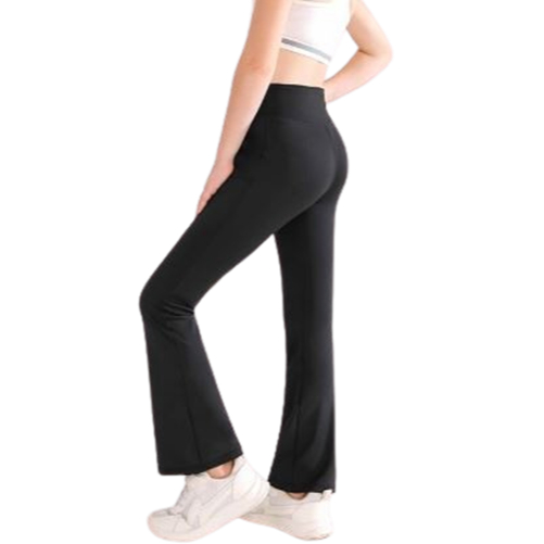 Calça Legging Flare Bailarina Infantil Suplex Preta/Marinho Envio Imediato