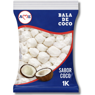 Balas De Coco ''Tipo'' Caseira 1Kg Ame Pacote Grande Ideal para Kits Festa e Decoração em Oferta na Shopee