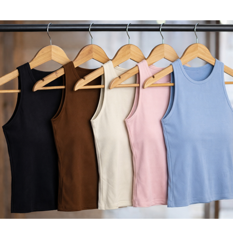 Kit 2 Regatas Blusinha Básica Casual Blusa Feminina Blogueira Para Lazer Esportes Academia Corrida