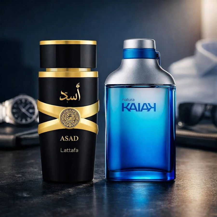 Perfumes Kaiak + Asad Eau de Parfum Masculino Tradicional 100ML  Elegância e fragrância para seu dia em Oferta na Shopee