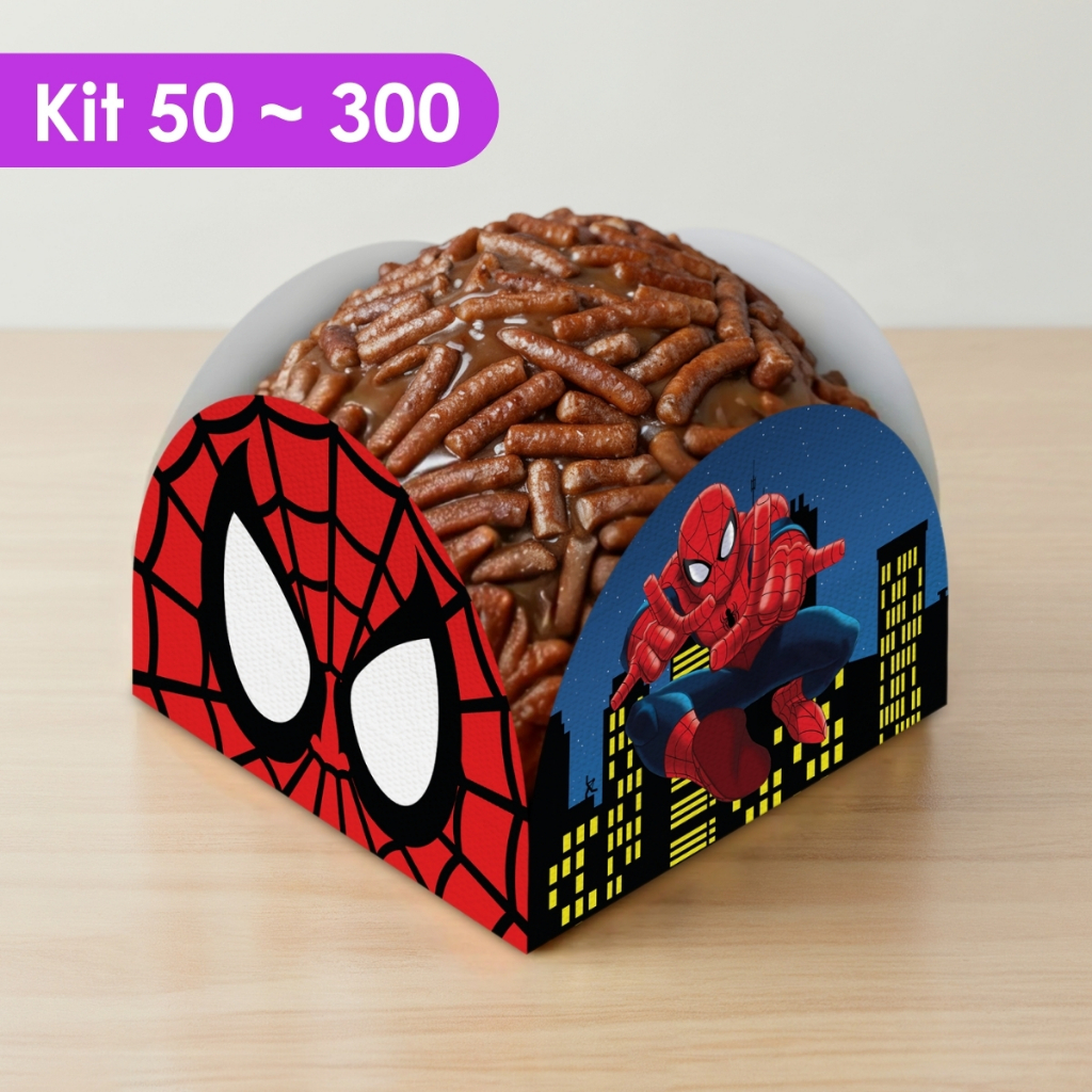 Forminha Homem Aranha Aranhaverso Spider Man Lembracinha Doce Docinho Festa de Aniversário Infantil em Oferta na Shopee