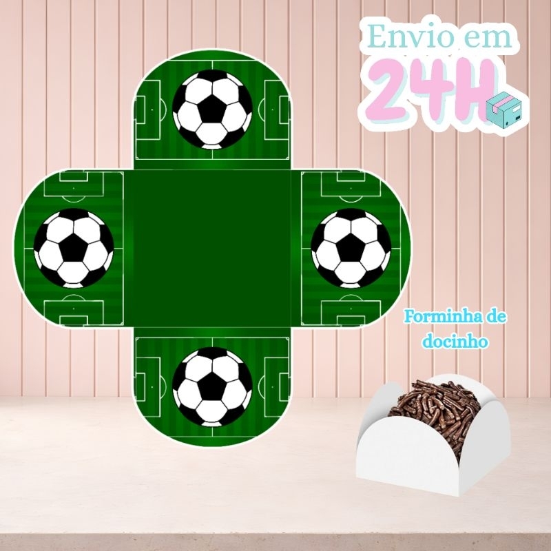 Forminha de Doces Personalizada no Tema Futebol/ Copa do Mundo/Lembrancinha de Festa/ Aniversário