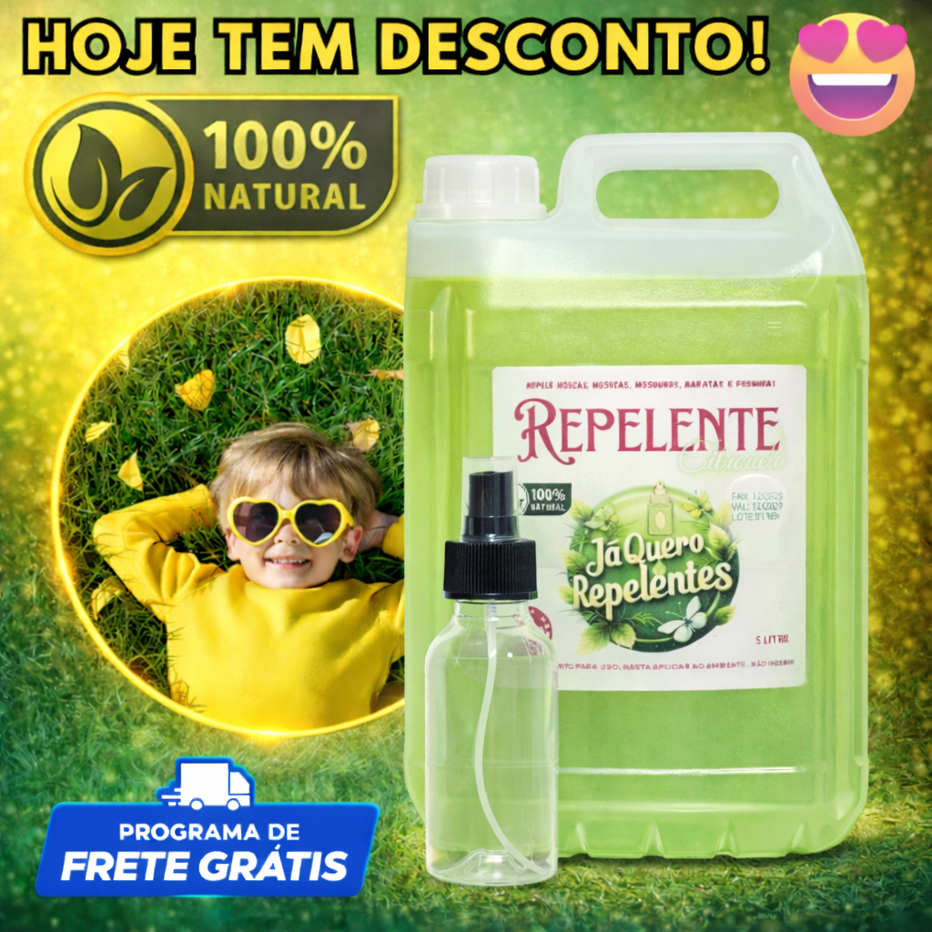 REPELENTE PARA MOSQUITOS | 5 Litros - PRONTO USO - CITRONELA em Oferta na Shopee