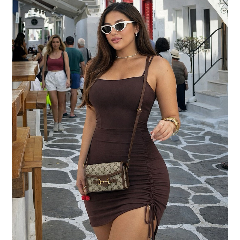 Vestido JADE curto colado franzido festa balada tubinho preto em Oferta na Shopee
