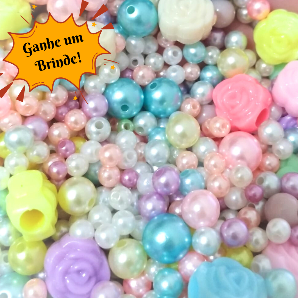 Imagem Escolha seu Mix 10,00 Miçanga Conta Artesanato Biju DYU Colar Pulseira Chaveiro Japamala