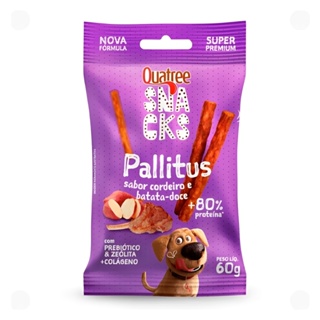 Snacks Quatree Cordeiro E Batata Doce Cães 60g em Oferta na Shopee