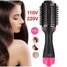 Escova Alisadora Elétrica Quente Cabelo Com 3em1 220v Preto E Rosa 127/220v em Oferta na Shopee