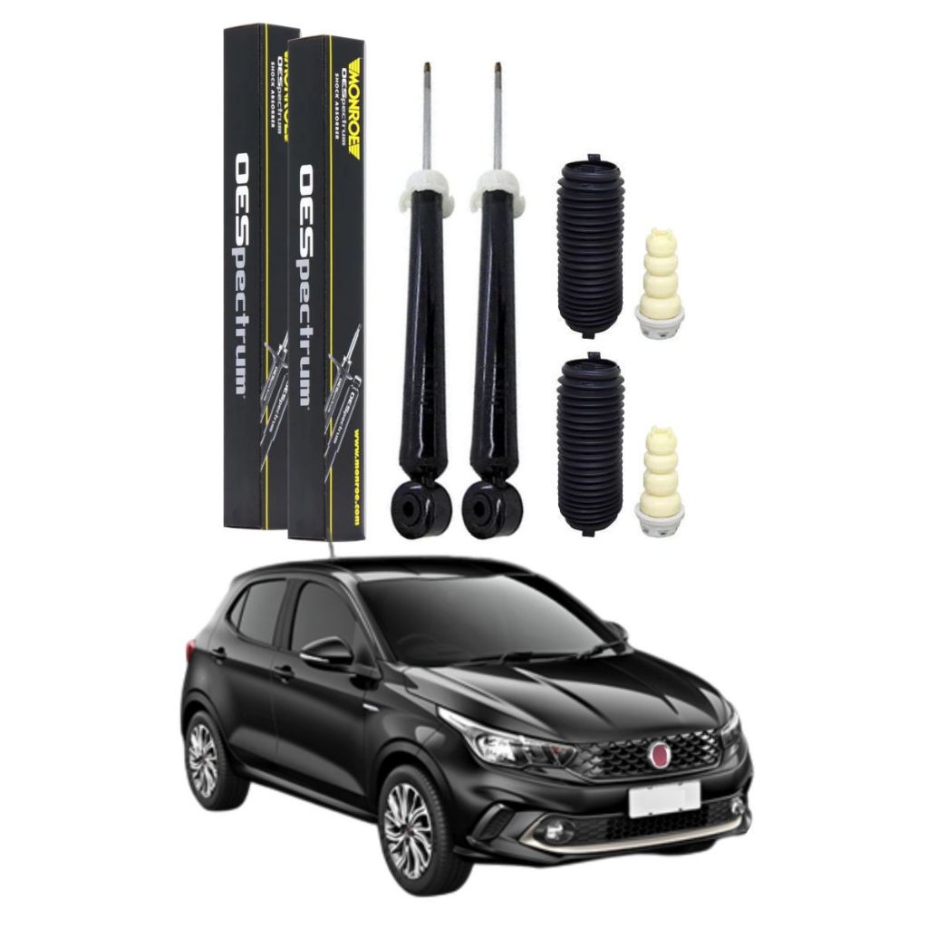 PAR AMORTECEDOR TRASEIRO ARGO 2017 A 2025 MONROE + KIT