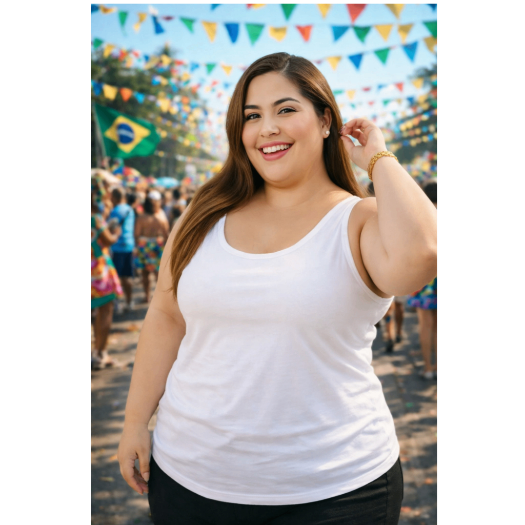 Kit 3 Regata Plus Size Feminina Blusa Básica Viscose com Elastano Premium Confortável G1 ao G5 Verão Lisa Elegant
