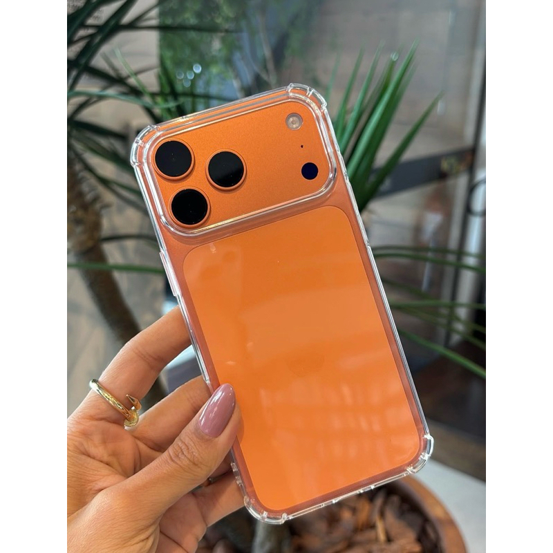 ENVIO HOJE Kit 2 em 1 iPhone 17/17 Pro/Pro Max:Capa Transparente ANTIAMARELAMENTO Anti Shock+Películas de Vidro em Oferta na Shopee