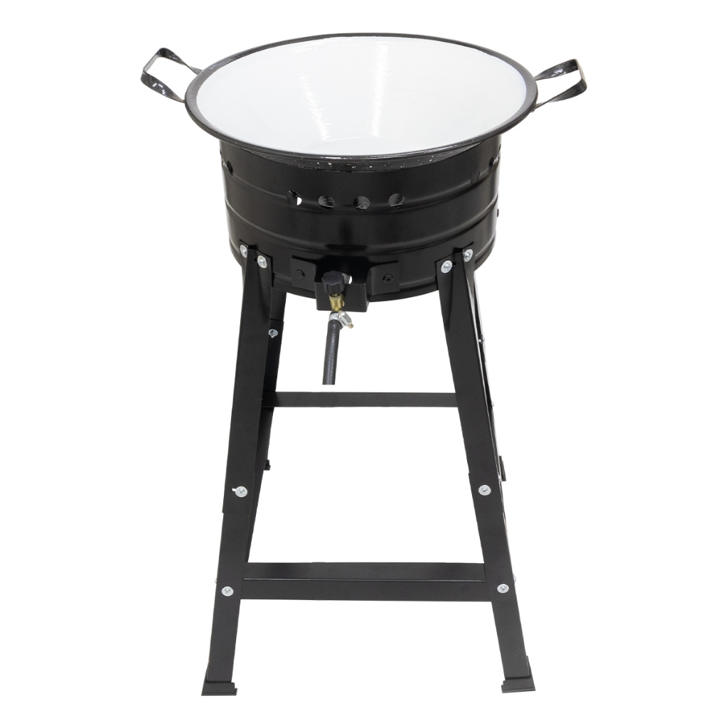 Fritadeira Fritador Gas Tacho 16 Pasteleiro Kit Alta-pressão Para Salgados e Pastel