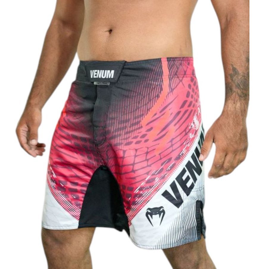 Bermuda Venum Fightshort Amazônia Feral Vermelho em Oferta na Shopee
