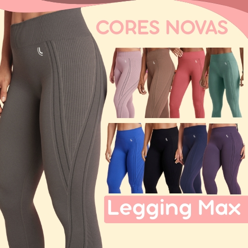Calça Legging Max Academia Sem Transparência Original Fitness Treino Esportivo