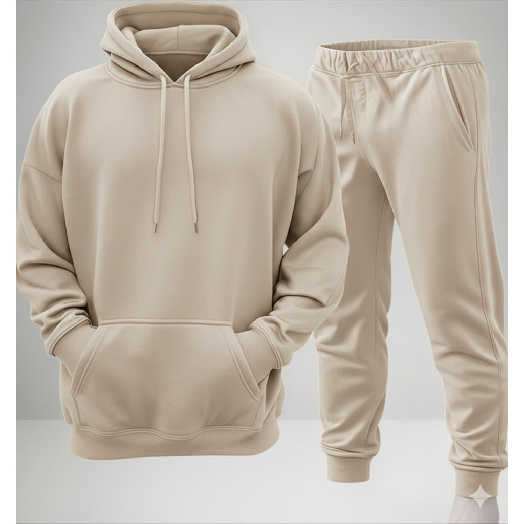 Conjunto Moletom Masculino Feminino Flanelado Blusa de Frio Canguru e Calça Jogger Slim Premium Inverno Promoção Lançame