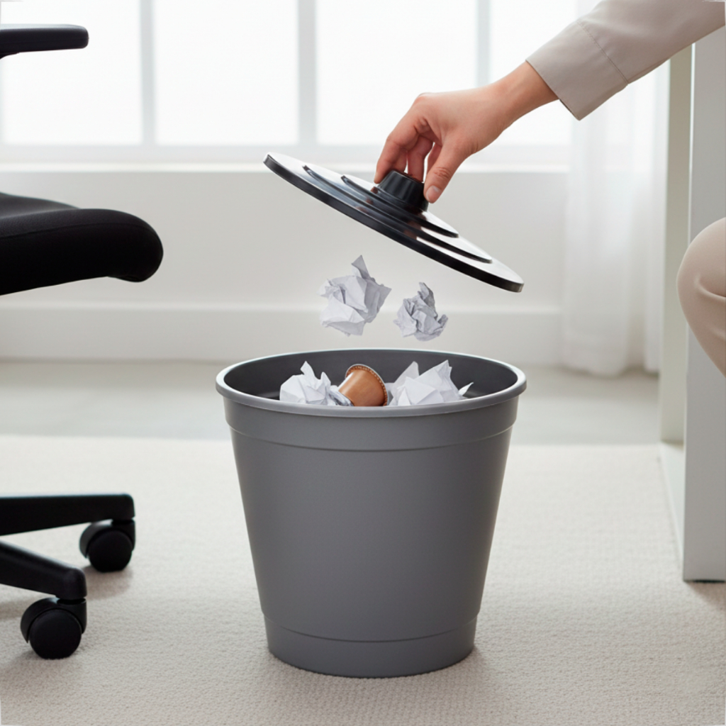 Lixeira Plástica Com Tampa 3L Resistente Premium Para Banheiro Pia Escritorio e Quarto em Oferta na Shopee