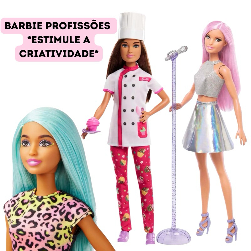 Barbie Profissões Original Mattel - You Can Be Anything - Boneca presente menina
