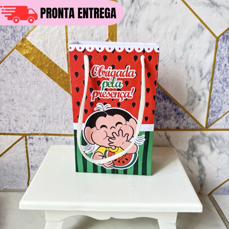Sacolinha Surpresa Personalizada Magali Lembrancinhas Festa Infantil Aniversário PEGUE E MONTE