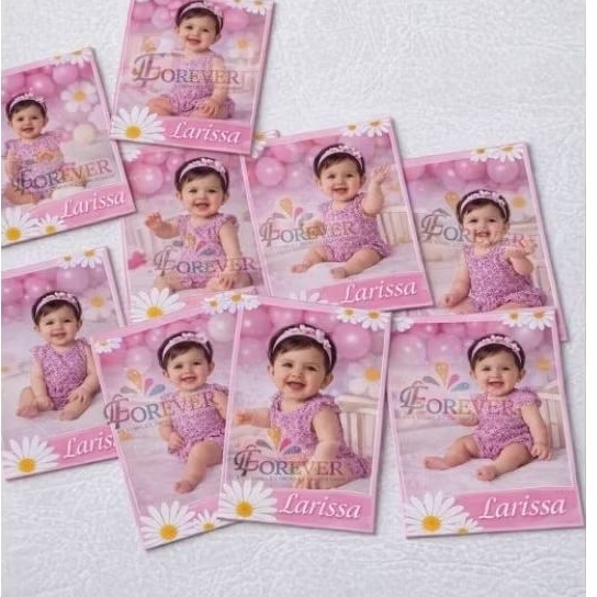 kit Ímã de Geladeira Personalizado com Foto Infantil – Lembrancinha de Aniversário