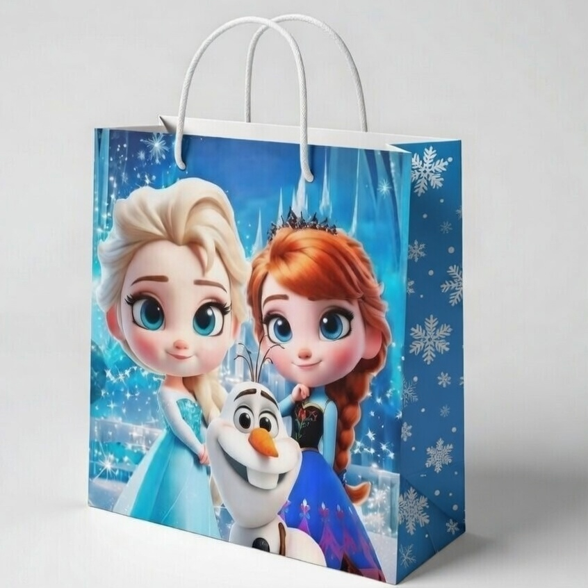 Sacolinha Personalizada Luxo Cinderela / Frozen / Peppa ,etc. - Lembrancinha Festa Infantil