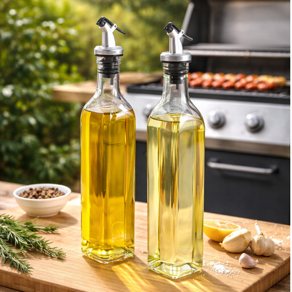 Kit 2 Galheteiro Vidro 500ml com Bico Dosador Azeite Vinagre Molho Shoyu Cozinha ENVIO IMEDIATO em Oferta na Shopee