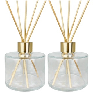 2 Vidros Picolo Transparente Difusor De Varetas Luxo 200ml em Oferta na Shopee