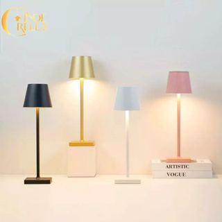 Luminária de Mesa Abajur  Recarregável USB Tipo C com 3 Tonalidades – Design Moderno em Oferta na Shopee