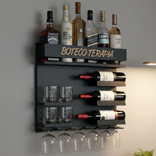 Barzinho de parede para sala 3 temas de Barzinhos cor Amadeirado e preto Presente de aniversário em Oferta na Shopee