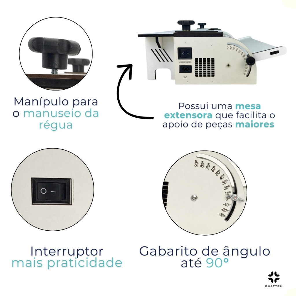 Máquina Dobradeira De Acrílico Branca Até 4mm Resistente — imagem 2 de 2