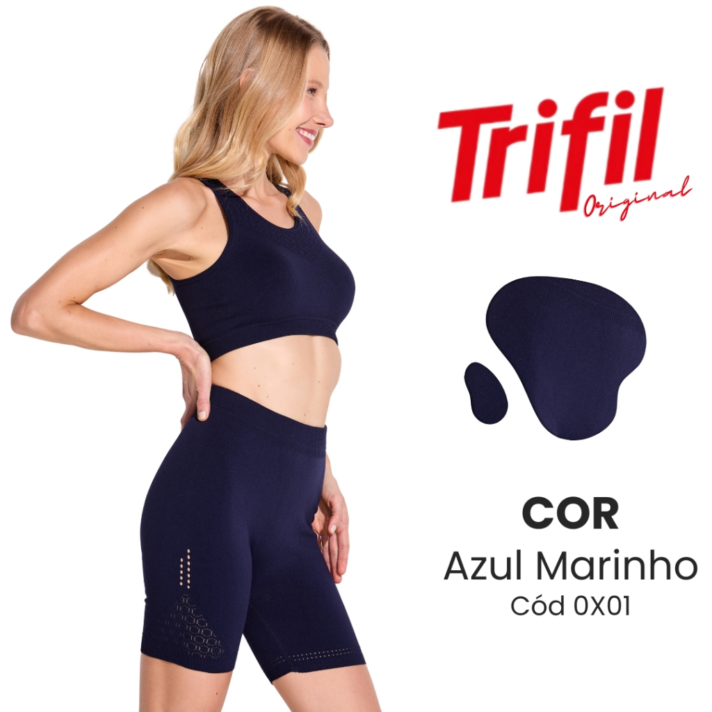 Top Esportivo Trifil Colmeia Fitness Sem Costura | Ideal para Academia – Disponível em 1 ou 2 Unidades — imagem 2 de 2