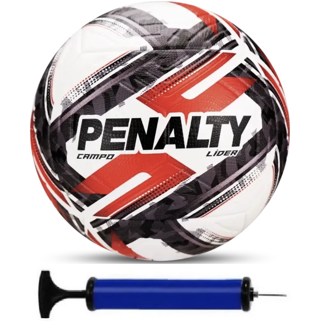 Kit Bola Campo Penalty Lider + Bomba de Ar