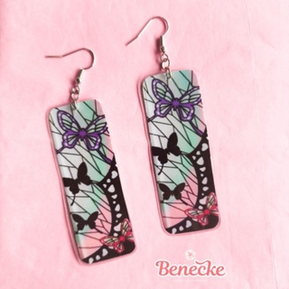 Hanafuda Shinobu | Brincos de Anime | Demon Slayer | Kimetsu no yaiba | Kanawo em Oferta na Shopee