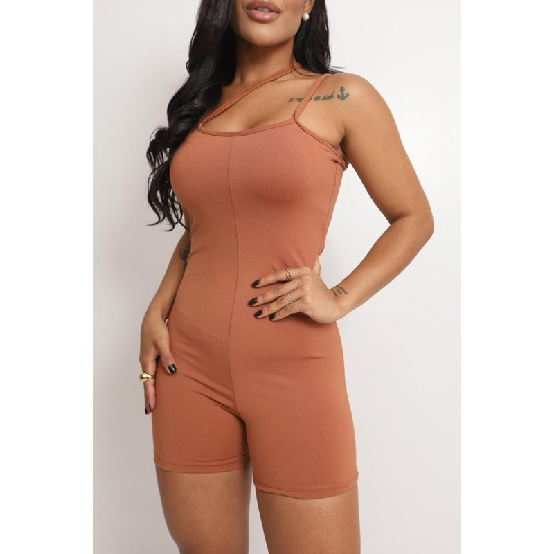 Macaquinho Feminino Academia Fitness Virginia Macacao Zero Transparencia Poliamida Suplex Atividade Esportiva
